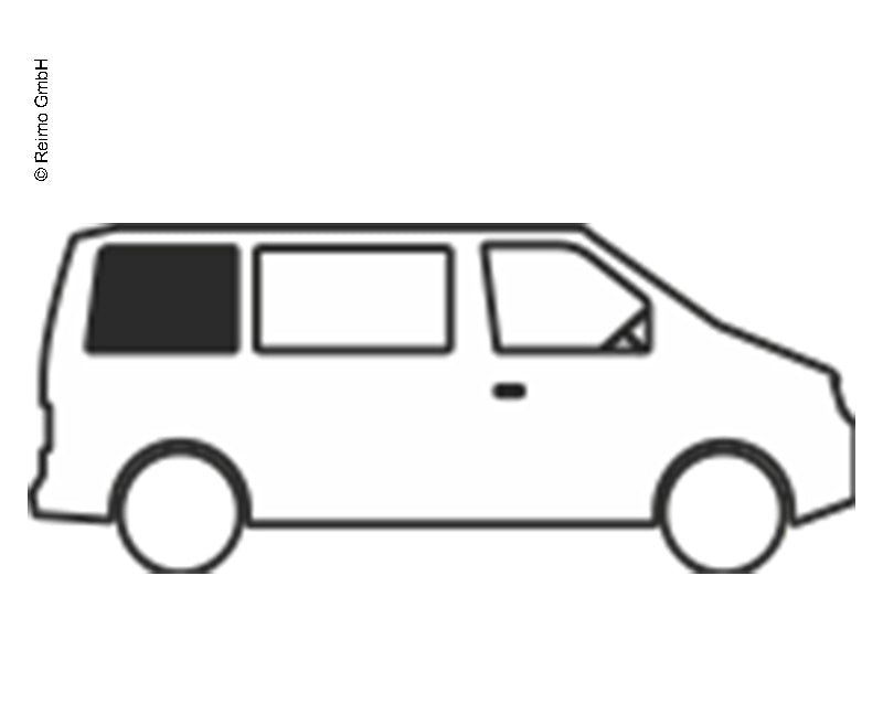 Finestrino fisso in vetro di sicurezza oscurato per VW T4