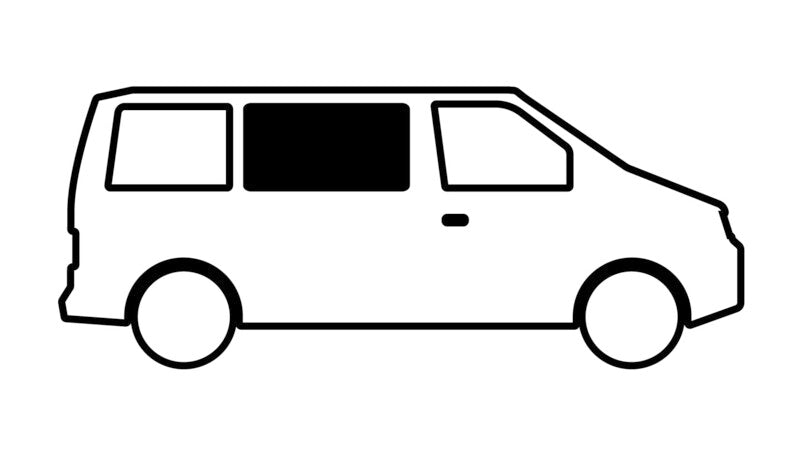 Finestrino fisso in vetro di sicurezza oscurato per Mercedes Vito