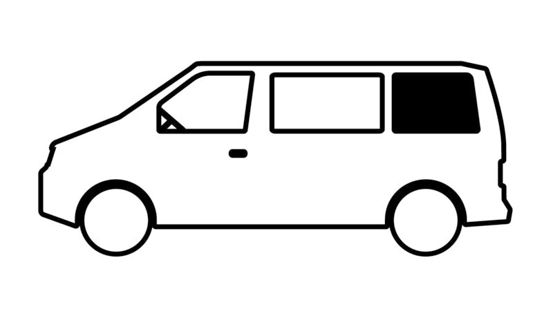 Finestrino fisso in vetro di sicurezza oscurato per Citroen Jumpy 3 (dal 2016) - Laterale sinistra passo corto