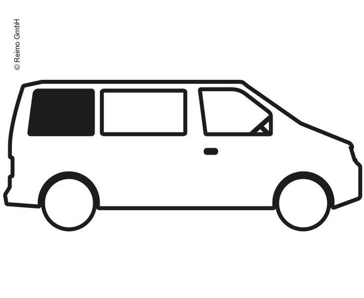 Finestrino scorrevole in vetro di sicurezza oscurato per VW T5/T6