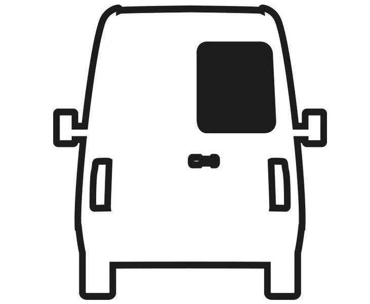 Finestrino fisso in vetro di sicurezza oscurato per Fiat Ducato - posteriore destro