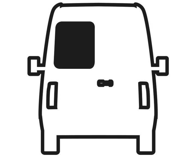 Finestrino fisso in vetro di sicurezza oscurato per Fiat Ducato - posteriore sinistro