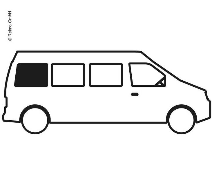 Finestrino scorrevole in vetro di sicurezza oscurato per VW Crafter