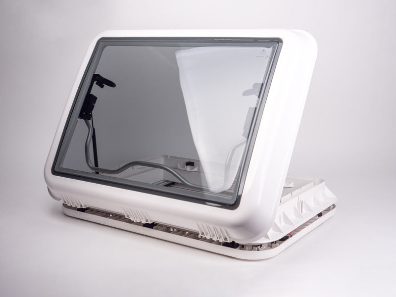 Carbest - Oblò a tetto panoramico 70x50cm - trasparente con oscurante e zanzariera