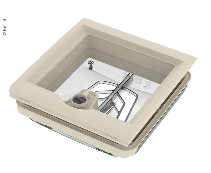 Fiamma Vent 28 - oblò 28x28cm - ideale per bagno camper - trasparente