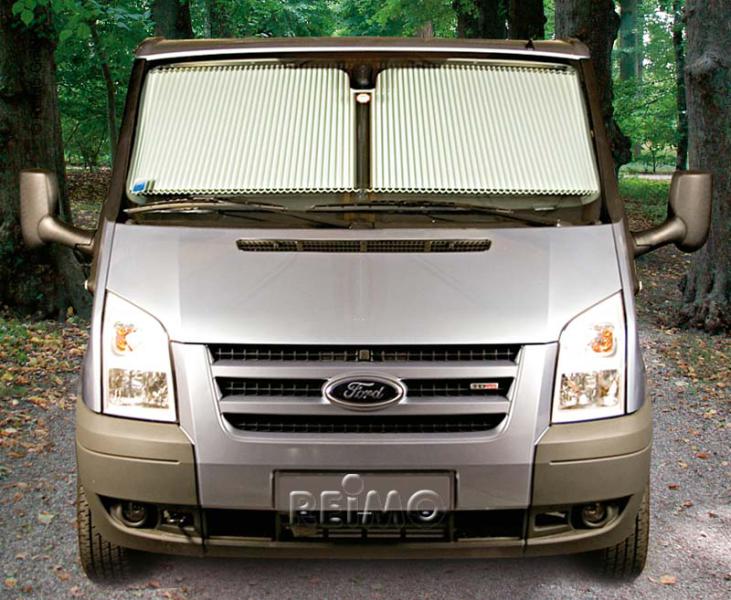 Remis RemiFront IV - Oscurante plissettato avvolgibile per parabrezza Ford Transit Custom 2012-2017 senza View Pack