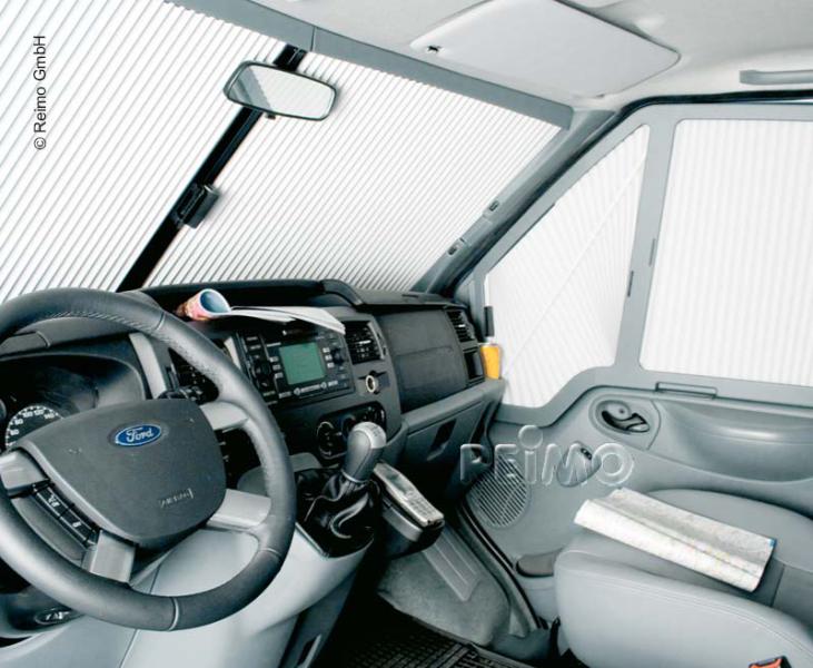 Remis RemiFront IV - Oscurante plissettato avvolgibile per parabrezza Ford Transit 2014-2019 senza sensori
