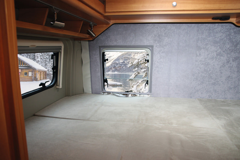 Copertura termica isolante interna per portellone posteriore con finestra - Grigio Chiaro