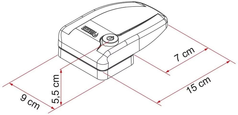 SafeDoor - serratura supplementare esterna - kit 3 pezzi - Bianco