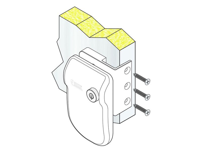 SafeDoor - serratura supplementare esterna - kit 3 pezzi - Bianco