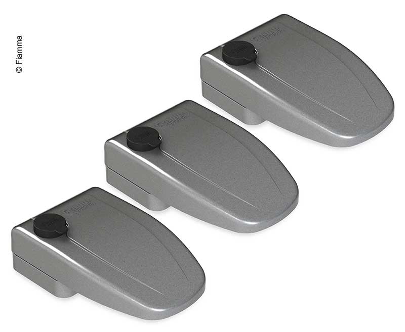 SafeDoor - serratura supplementare esterna - kit 3 pezzi - Grigio