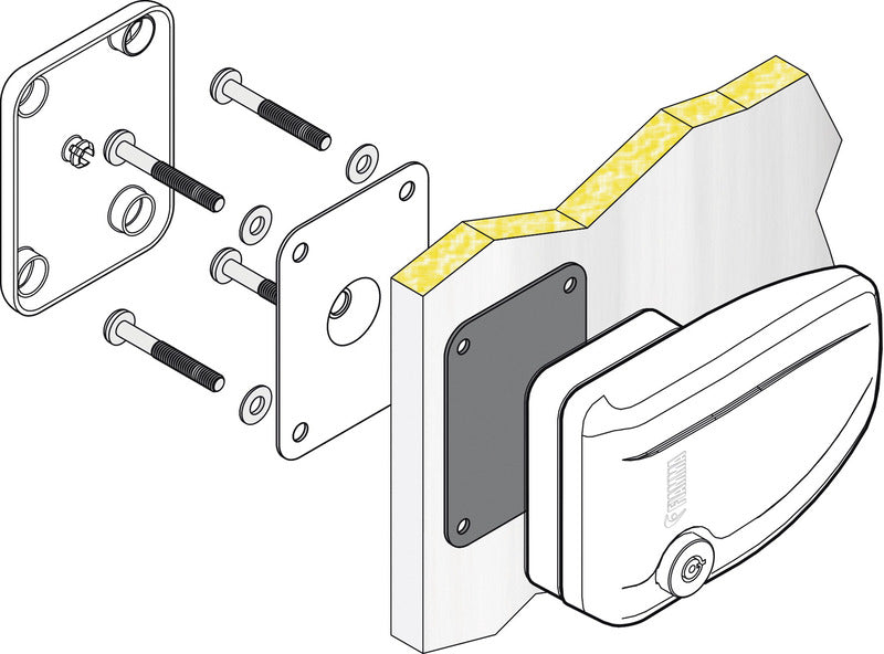 SafeDoor - serratura supplementare esterna - Bianco