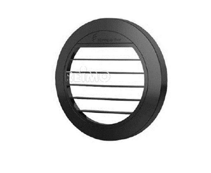 Eberspächer Griglia di ventilazione (uscita 0°) per riscaldatore Airtronic D2, Ø50/60mm - Nero