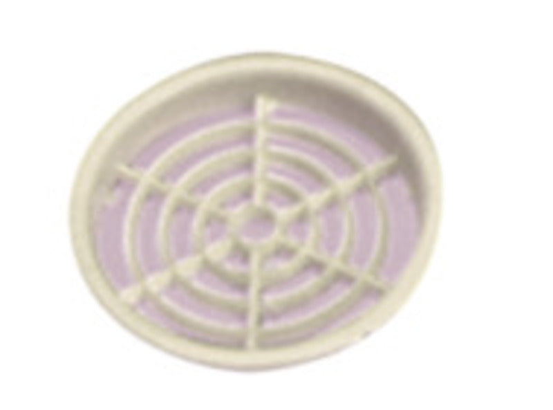Griglia di aerazione per mobili rotonda - Crema - 60mm