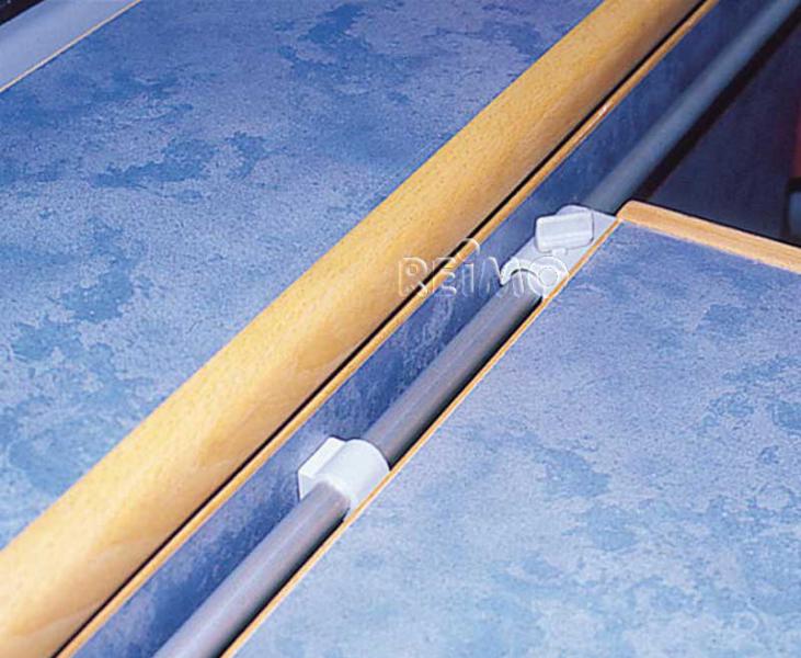 Binario di scorrimento a parete per tavolo camper