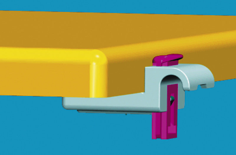 Quick Clip - Binario di scorrimento a parete per tavolo camper