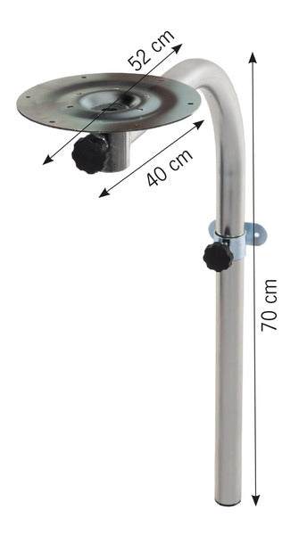 Supporto per tavolino camper, girevole con attacco a parete