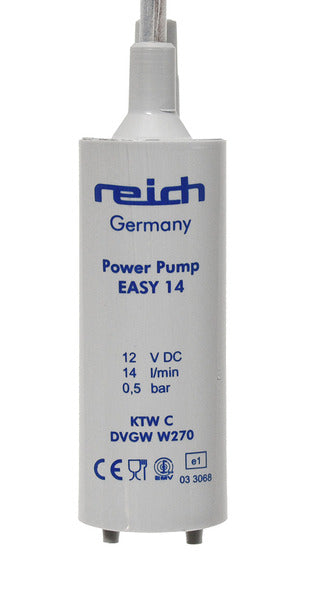 Reich - Pompa acqua 12V ad immersione per camper - 14 litri/min, 0.5 bar