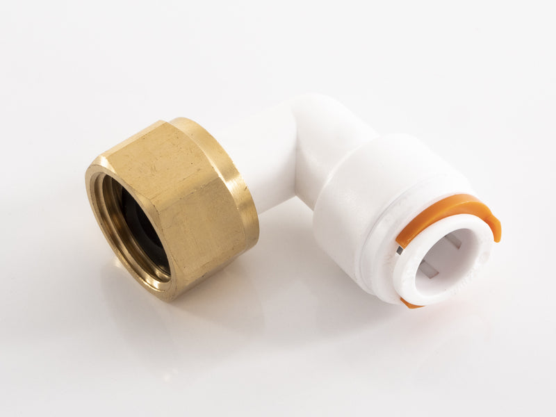 Carbest - connettore angolare - femmina 1/2" + innesto rapido