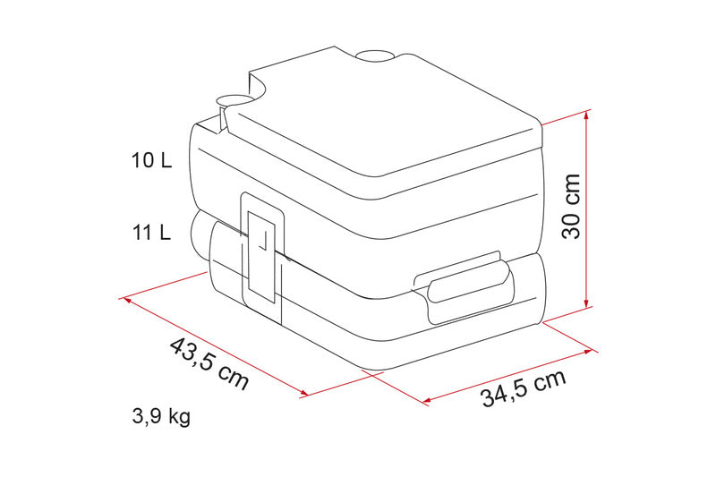 Fiamma Bi-Pot 30 WC portatile - 11 litri