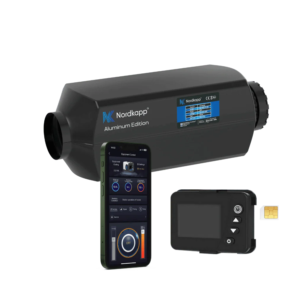 Riscaldatore a gasolio per camper NordKapp (varie potenze e versioni) - 12/24V GSM 4G/5G