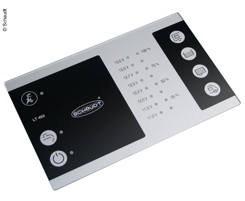 Schaudt EBL 211 - Centralina di distribuzione e ricarica 12V con pannello di controllo e accessori