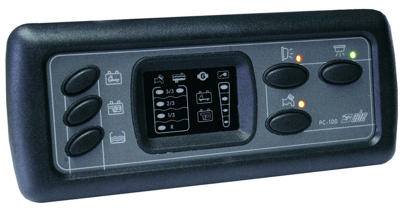 CBE PC100 - Centralina di distribuzione 12V con pannello di controllo e accessori