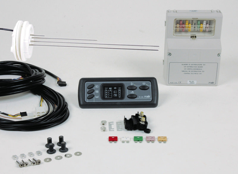 CBE PC100 - Centralina di distribuzione 12V con pannello di controllo e accessori