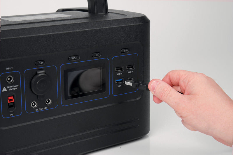 Powerstation Carbest al litio LIFePo4 - 32Ah con inverter 500W