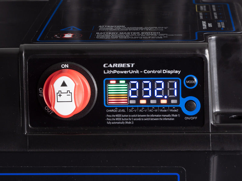 Powerstation Carbest al litio LIFePo4 - 120Ah con inverter 2500W