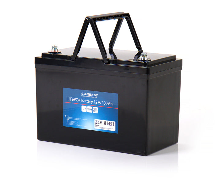 Batteria per camper compatta al litio LiFePo4 - Carbest - 12V / 100Ah