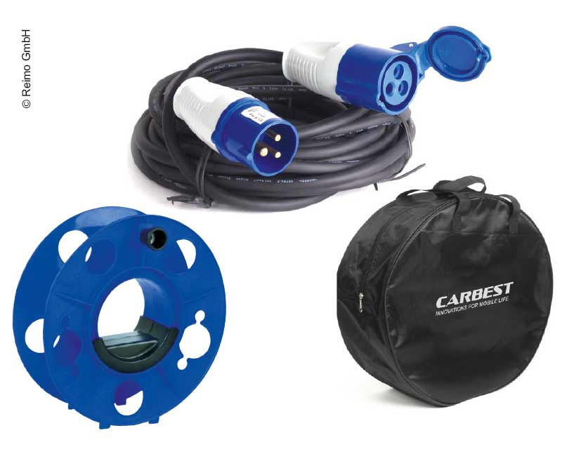 Carbest Set con cavo 25 metri, portacavo e sacca