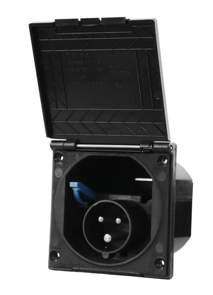 Presa esterna camper CEE 230V - Nero