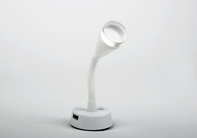 Carbest Luce flessibile da lettura LED con 1 presa USB-A