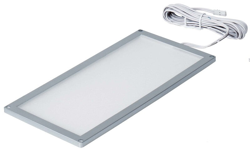 Carbest Pannello LED 12V/6W cornice argento, 10x20 cm