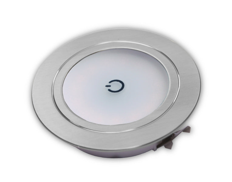 Carbest Faretto da incasso a LED tondo in alluminio spazzolato