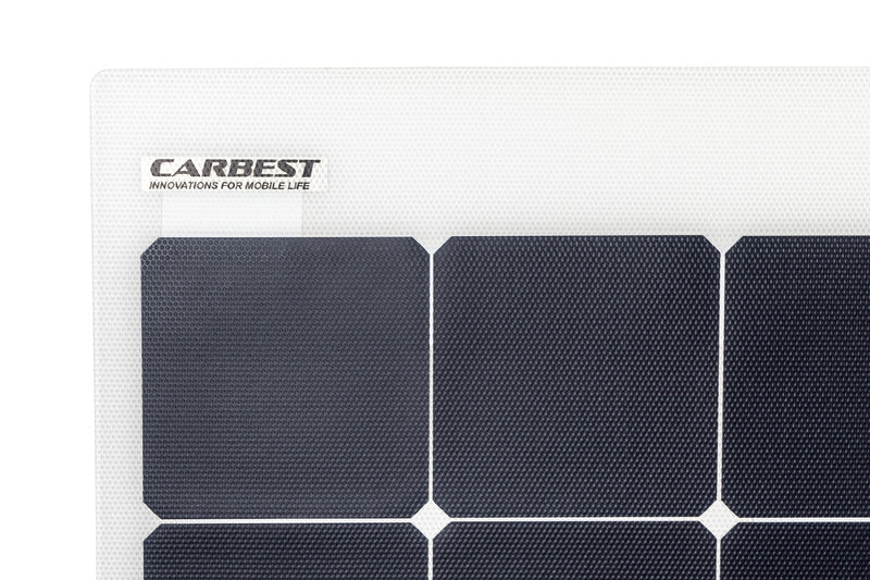 Carbest - Pannello fotovoltaico flessibile 135W, nero
