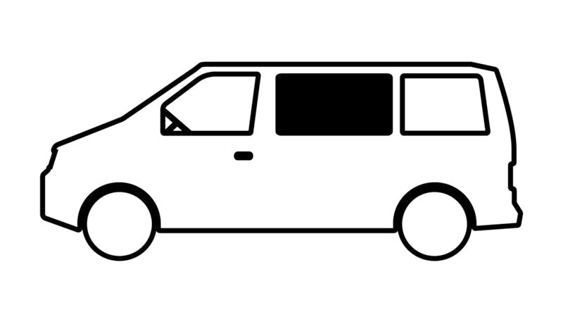 Finestrino fisso in vetro di sicurezza oscurato per Mercedes Vito