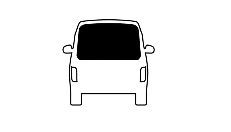 Lunotto posteriore in vetro di sicurezza oscurato per VW T5