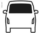 Lunotto posteriore in vetro di sicurezza oscurato per VW T6