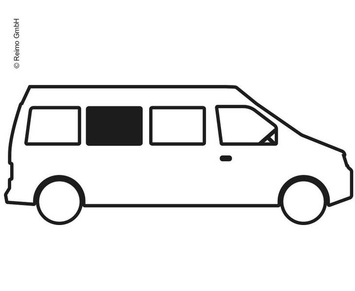 Finestrino scorrevole in vetro di sicurezza oscurato per VW Crafter