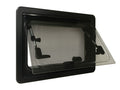 Carbest Elegance - finestra a compasso oscurata per camper e van - oscurante e zanzariera integrati - 900x350mm