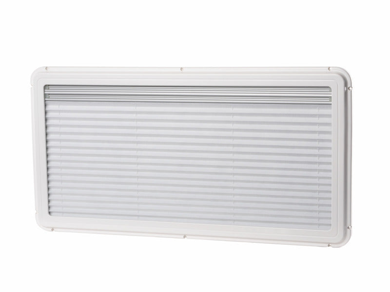 Carbest Elegance - finestra a compasso oscurata per camper e van - oscurante e zanzariera integrati - 500x350mm