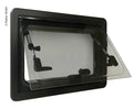 Carbest Elegance - finestra a compasso oscurata per camper e van - oscurante e zanzariera integrati - 500x450mm