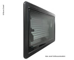 Carbest Elegance - finestra a compasso oscurata per camper e van - oscurante e zanzariera integrati - 1100x450mm