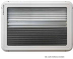 Carbest Elegance - finestra a compasso oscurata per camper e van - oscurante e zanzariera integrati - 1200x300mm