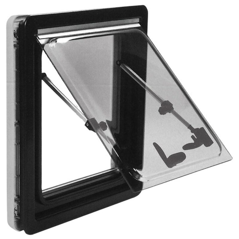 Carbest Classic - finestra a compasso per camper e van - oscurante e zanzariera integrati - 1200x500mm