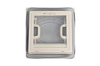 MPK Oblò per camper 28x28cm - ideale per il bagno - bianco
