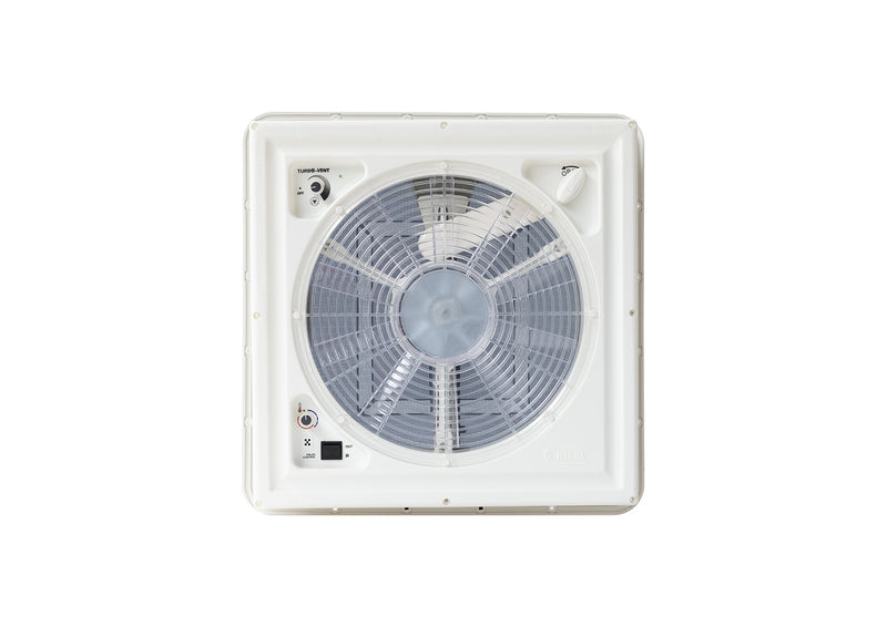 Fiamma Turbovent PolarControl - oblò per camper 40x40cm con ventilatore e termostato - trasparente