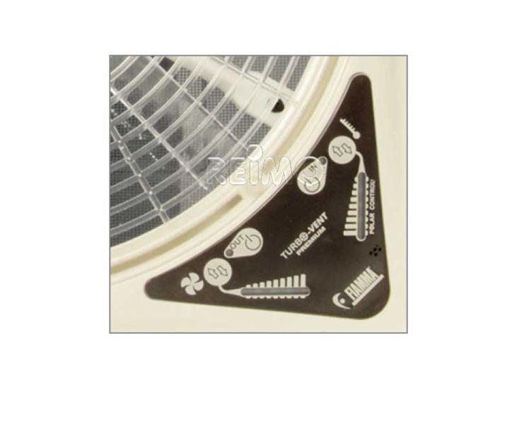 Fiamma Turbovent - oblò per camper 40x40cm con potente ventilatore - bianco